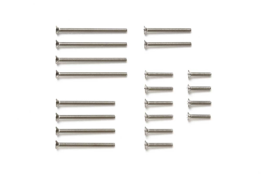 15510 Tamiya Stainless Steel Countersunk Screw Set (10/12/20/25/30mm)