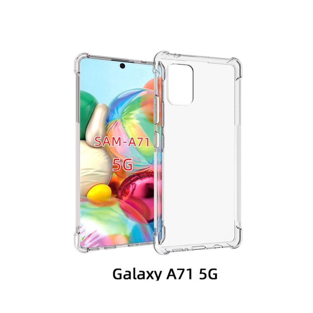 เคส Samsung Galaxy A71 5G(ใช้กับ A71 ธรรมดาไม่ได้) แบบ TPU ใสเสริมขอบและมุมกันกระแทก