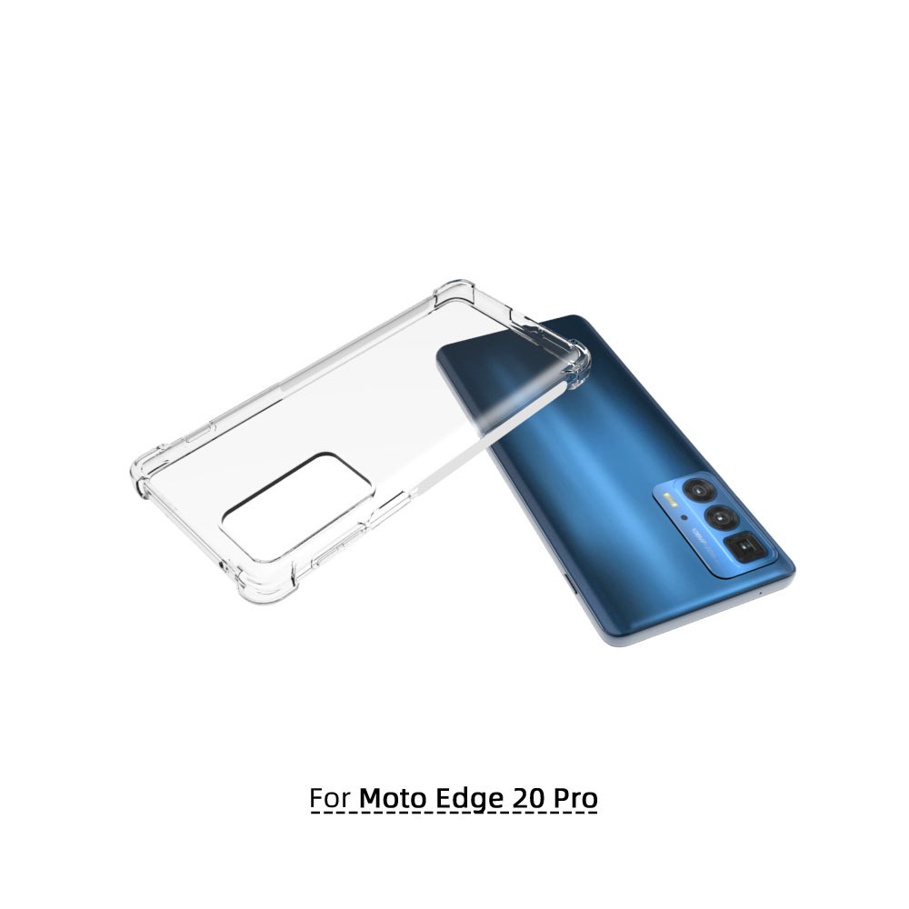 เคส Motorola edge 20 pro แบบ TPU ใสเสริมขอบและมุมกันกระแทก