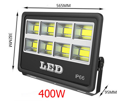 โคมไฟสนาม แรงสูง รุ่นใหม่ แสงสีขาว หลอด COB ขนาด 400 Watt 220 Volt AC