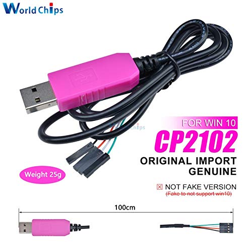 CP2102 USB to TTL RS232 Serial 5V Download Cable For WIN10 AVR MCU