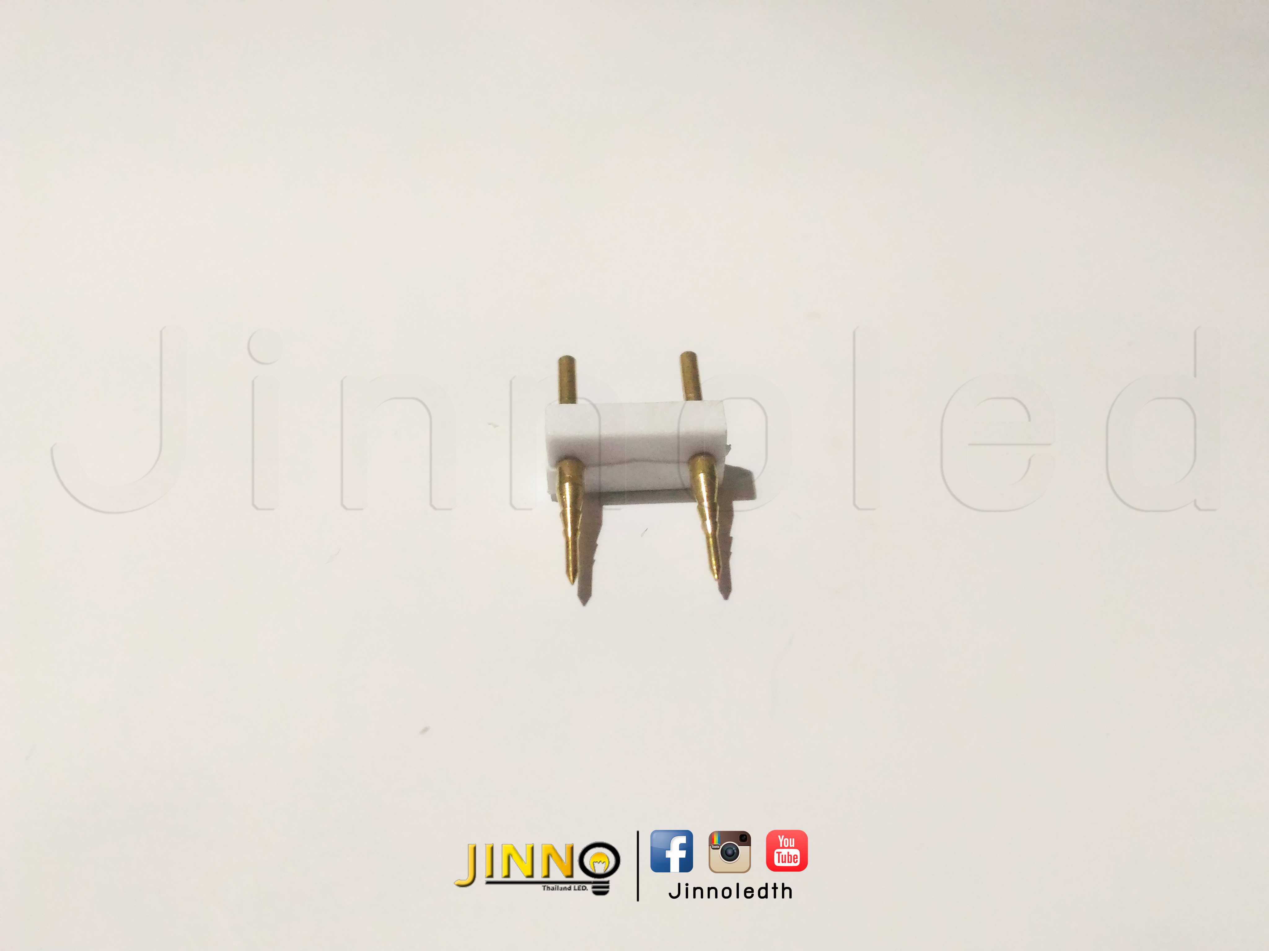 ชุดปลั๊กไฟ 220v รุ่น 5050 แบบกันน้ำ พร้อม Pin 2 ขา + End cap จุกปิดท้าย