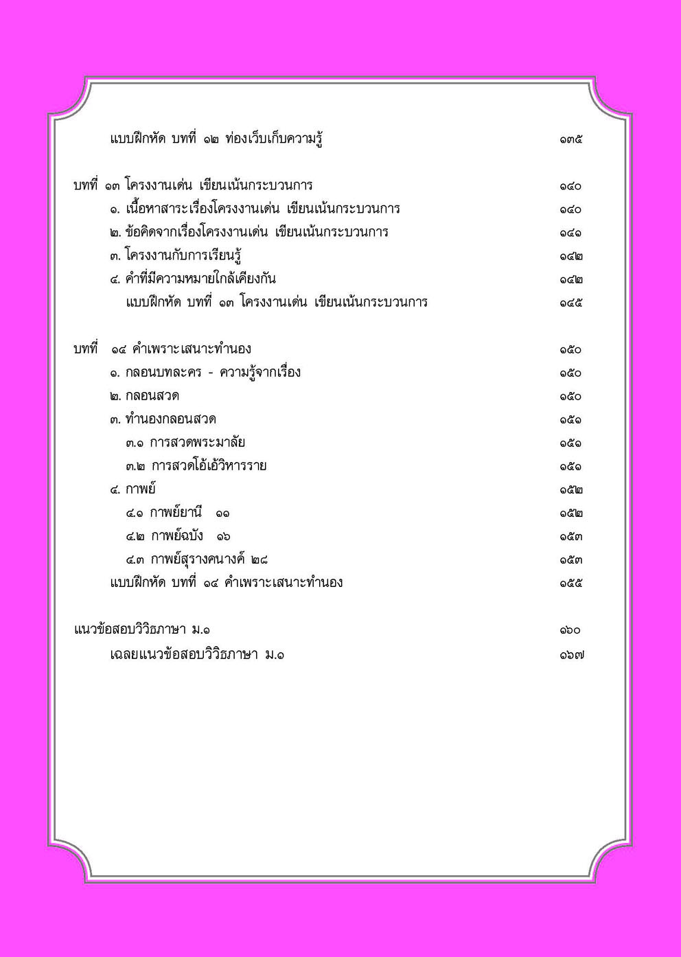 สรุป ถาม ตอบ และแบบฝึกหัดภาษาไทย วิวิธภาษา ม.1 โดย พ.ศ. พัฒนา