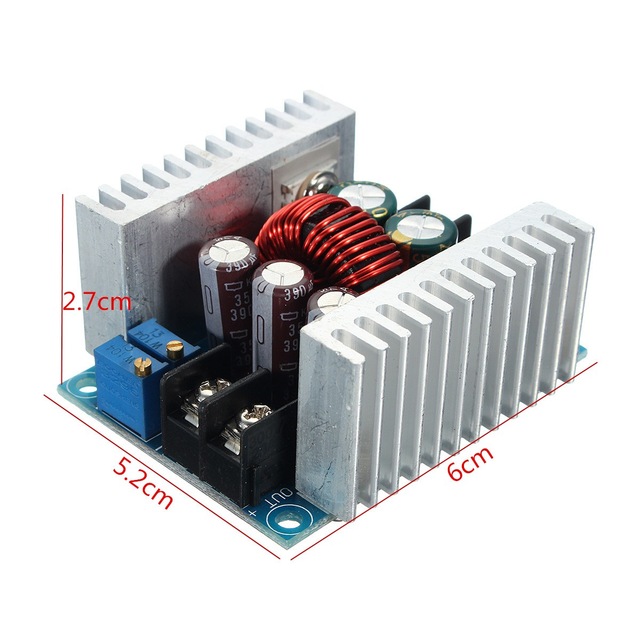 20A DC6-40V to 1.2-36V 300W Constant Current Adjustable Step Down Module With Short Circuit Protection