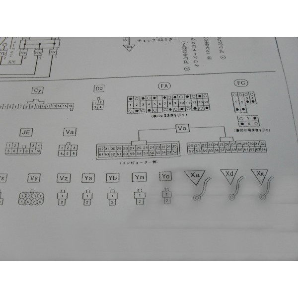 หนังสือ WIRING DIAGRAM รถยนต์ DAIHATSU MOVE ทั้งคัน โฉมปี 1995 (เครื่องยนต์รุ่น EF-GL) (JP)
