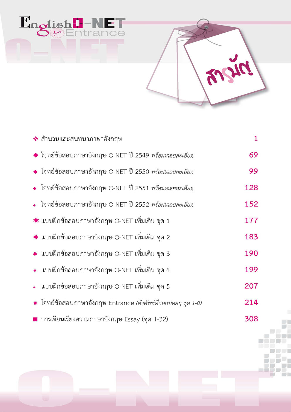 English O-Net โจทย์ข้อสอบมากกว่า 1200 ข้อ