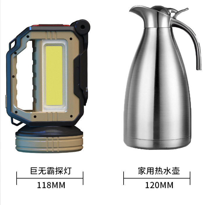 ไฟฉายสะพาย และจับถือ พร้อมขาตั้ง ขนาดใหญ่ Kinsach KS 1030 P50