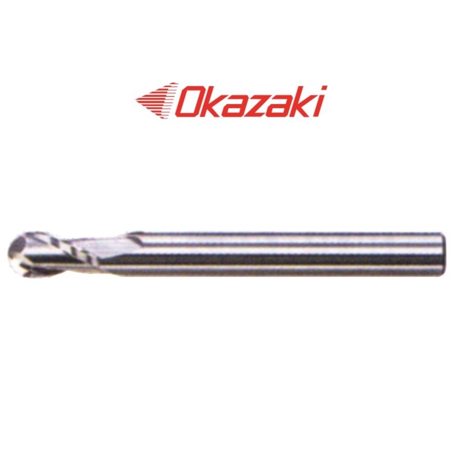 ดอกเอ็นมิลคาร์ไบด์หัวบอล2ฟัน - Solid Carbide Ball Endmills 2 Flutes SBD2 Series [Brand: Okazaki]