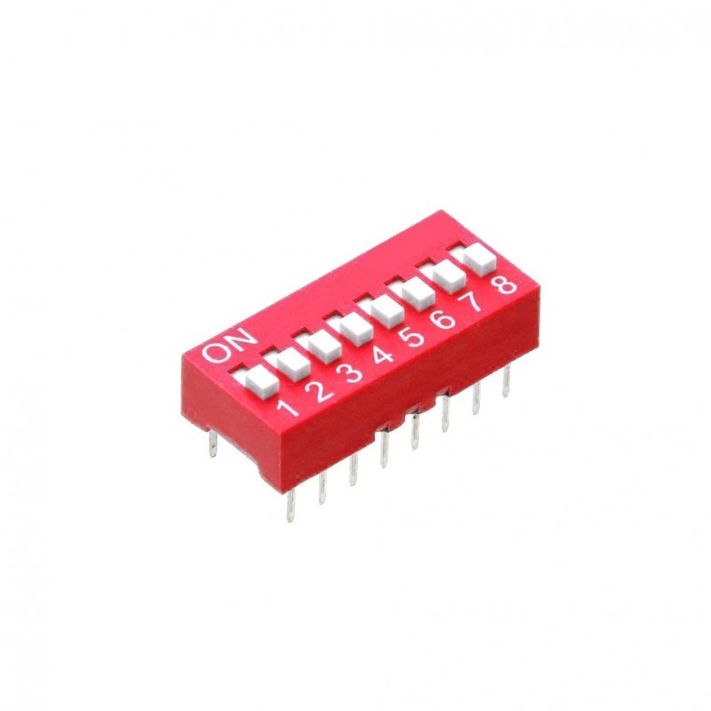 8 Bit DIP Switch สวิตซ์ สวิตซ์เลื่อน สวิตซ์ 8 ช่อง