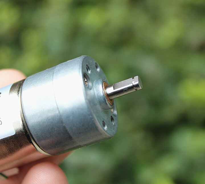 มอเตอร์เกียร์ DC 12V พร้อม Encoder วัดรอบ Geared Motor with Encoder 64 RPM