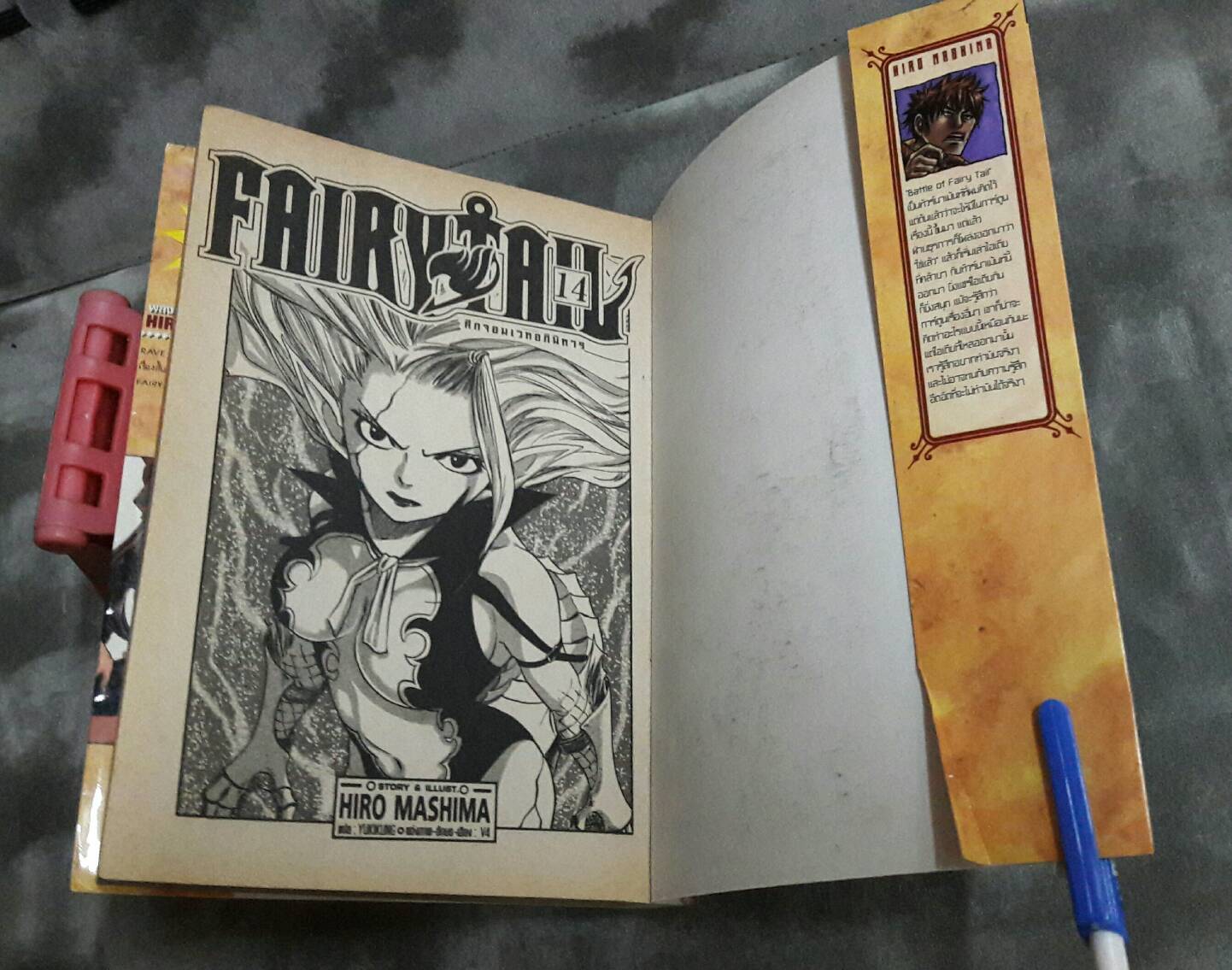 Fairly Tail ศึกจอมเวทอภินิหาร การ์ตูนเศษ สภาพสะสม เล่มที่ 14 (มือสอง)