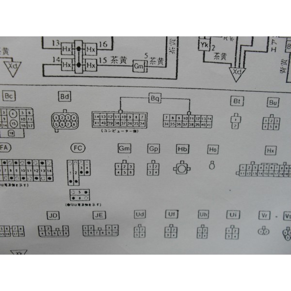 หนังสือ WIRING DIAGRAM รถยนต์ DAIHATSU MOVE ทั้งคัน โฉมปี 1996 (เครื่องยนต์รุ่น EF-RL) (JP)