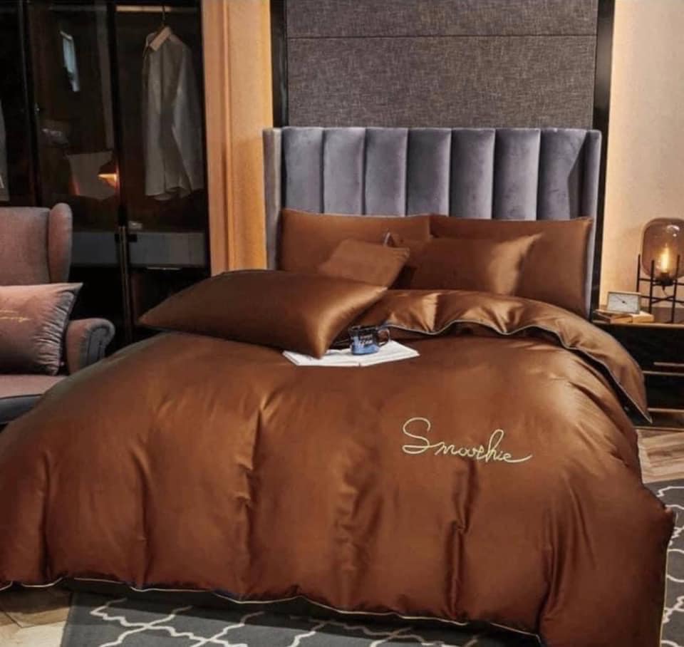 ชุดนวม ครบเซ็ท เนื้อผ้าCotton ซาติน ทอ400 เส้นด้าย สีพื้น นุ่มนิ่มมาก 👍สินค้าคุณภาพ👍