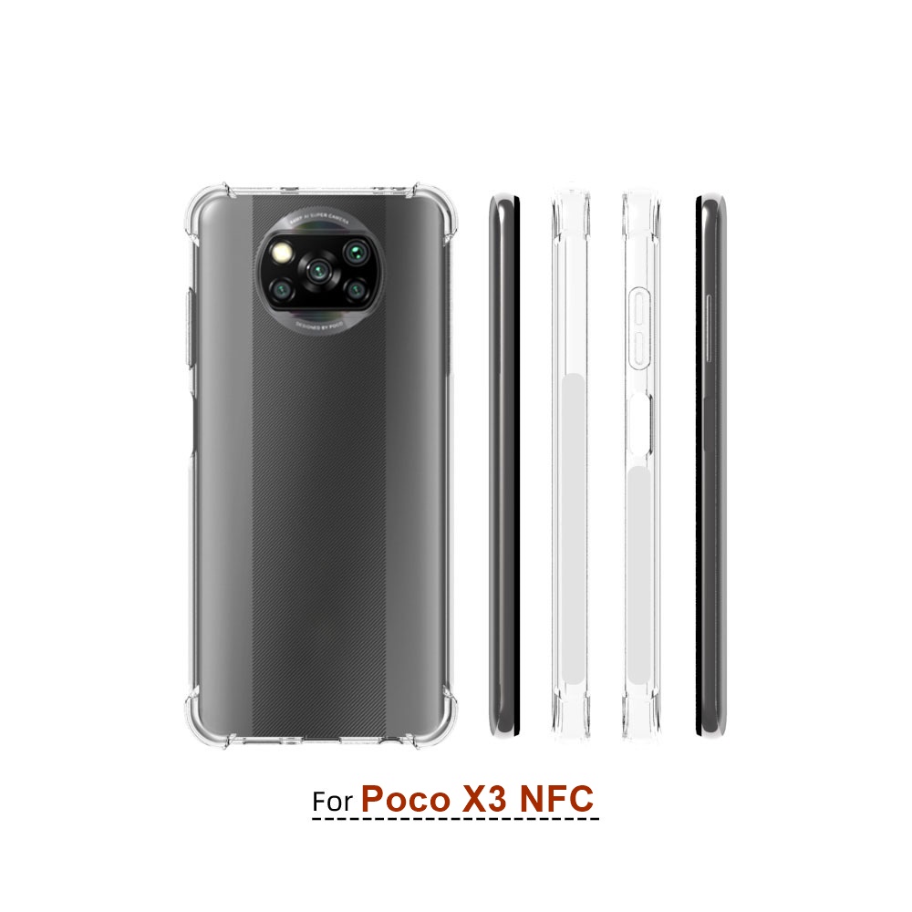 เคส POCO X3 NFC ใสอ่อนเสริมขอบกันกระแทก