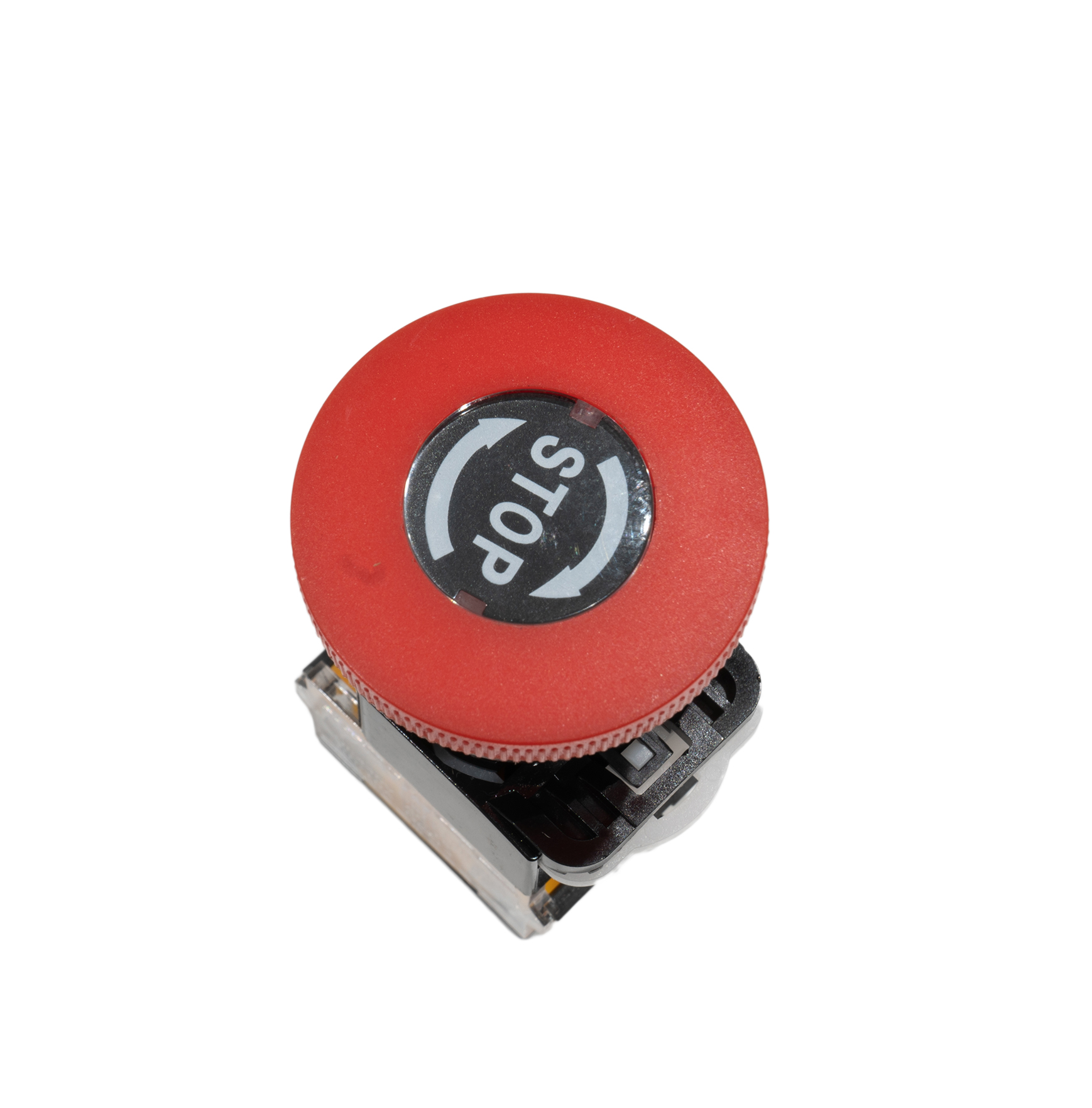 LA38-11ZS สวิทซ์ดอกเห็ด ปุ่มหยุดฉุกเฉิน STOP สำหรับตู้คอนโทรล Emergency Stop Button 1NO 1NC 22mm