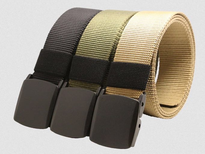 เข็มขัด Soilder Belt ผ้า Canvas อย่างดี หัวพลาสติดหนา เบาสบาย