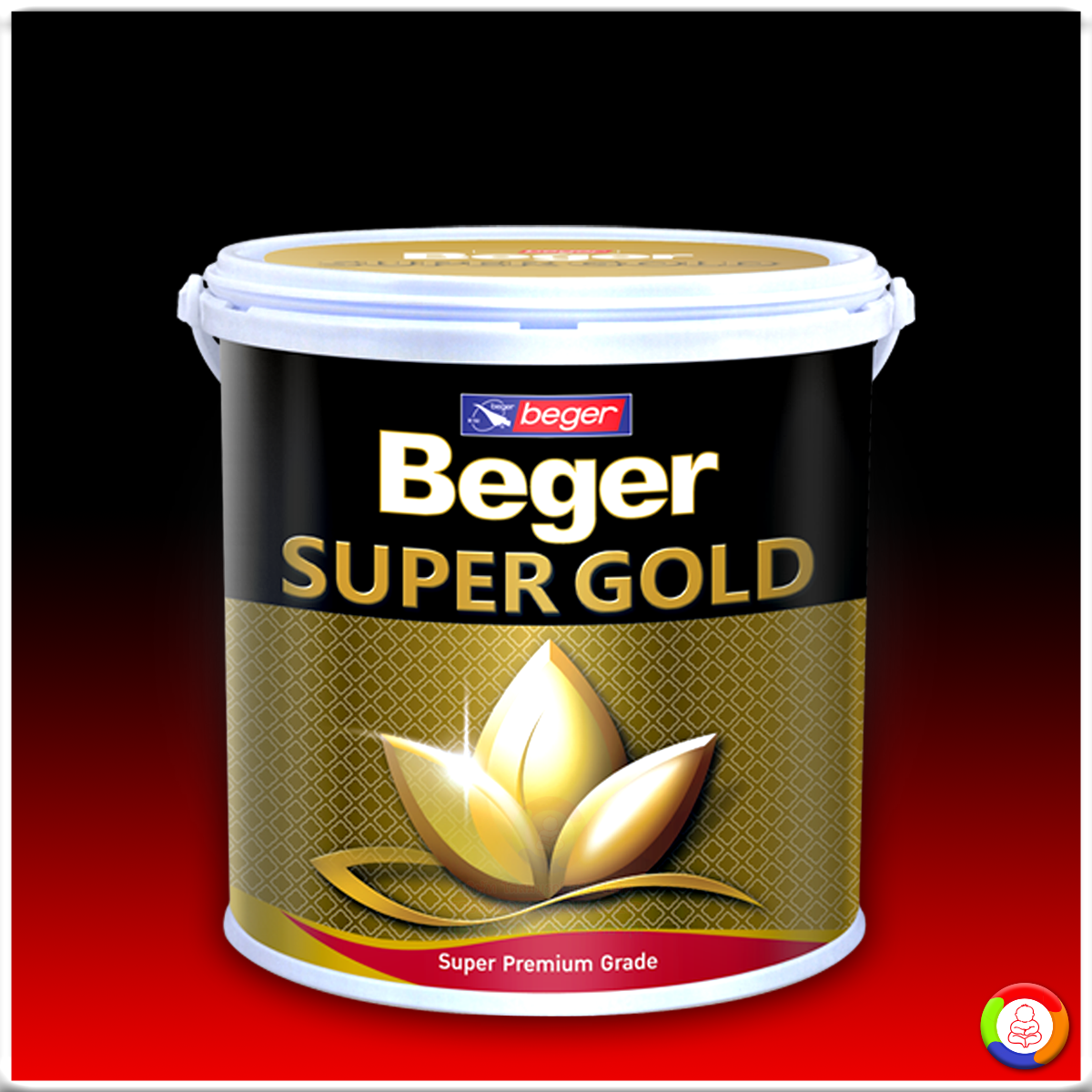 Beger SUPER GOLD A/C 707 สีทองคำ เบเยอร์ ซุปเปอร์โกลด์ สีน้ำอะคริลิค (สีทองยุโรป)