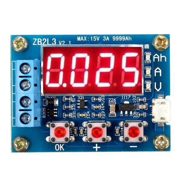 อุปกรณ์ทดสอบความจุถ่านลิเธียม ZB2L3 Lithium Battery Capacity Tester External Load Discharge Module