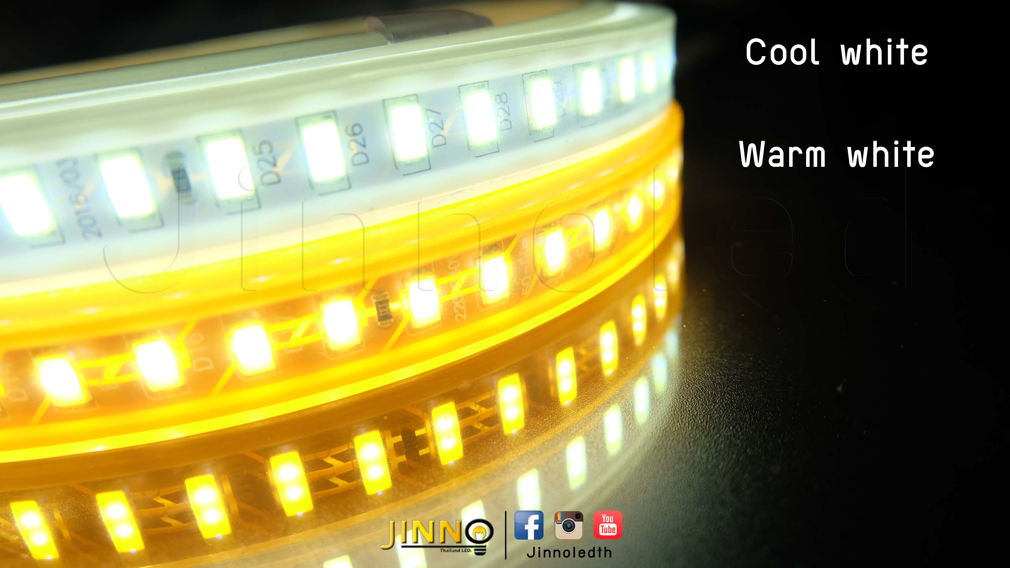 ไฟสายยาง 220v รุ่น 5630 120led รุ่น Colour wire