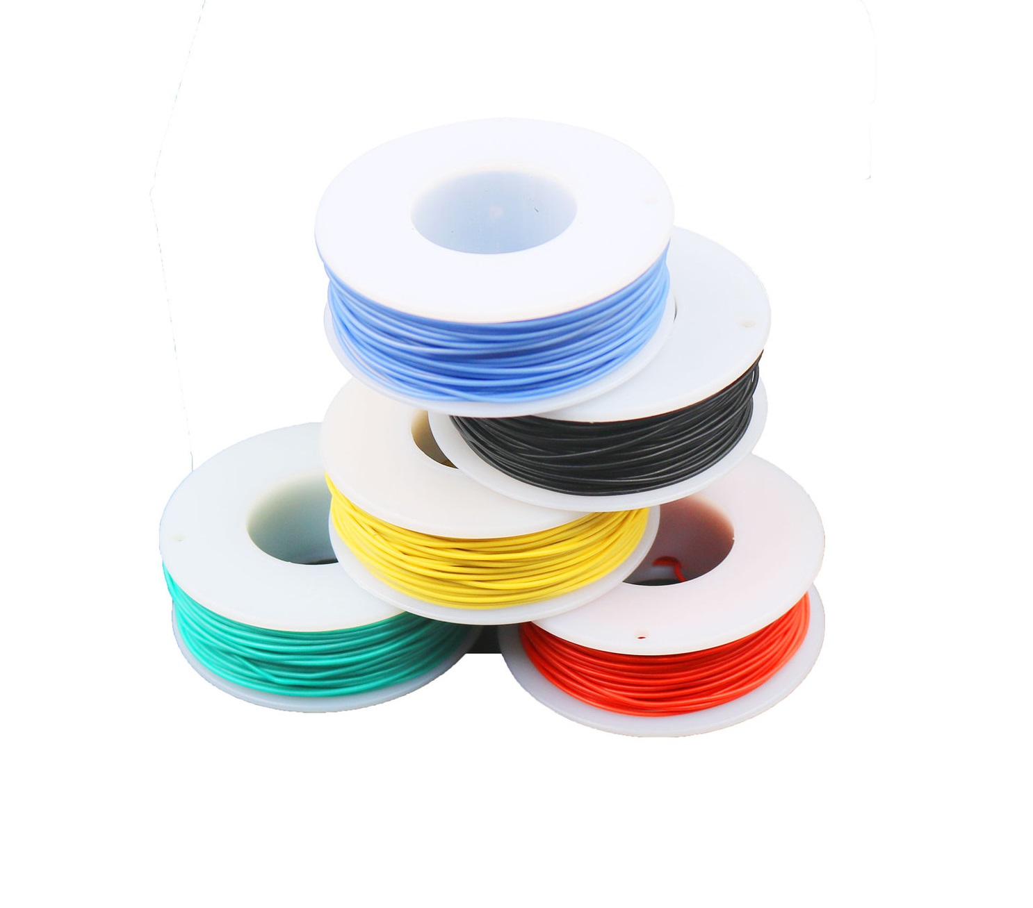 UL1007 Silicone Wire 20AWG สายไฟซิลิโคน สายไฟอ่อน ชุด 5 สี