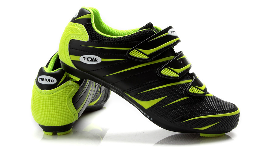 รองเท้าจักรยาน Tiebao สีดำ-เขียว