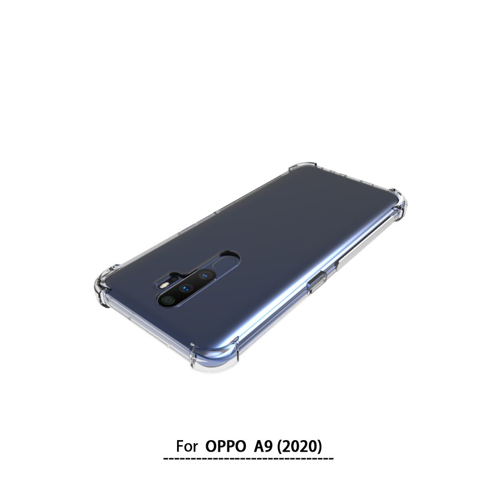 เคส OPPO A9 2020 แบบ TPU ใสเสริมขอบและมุมกันกระแทก