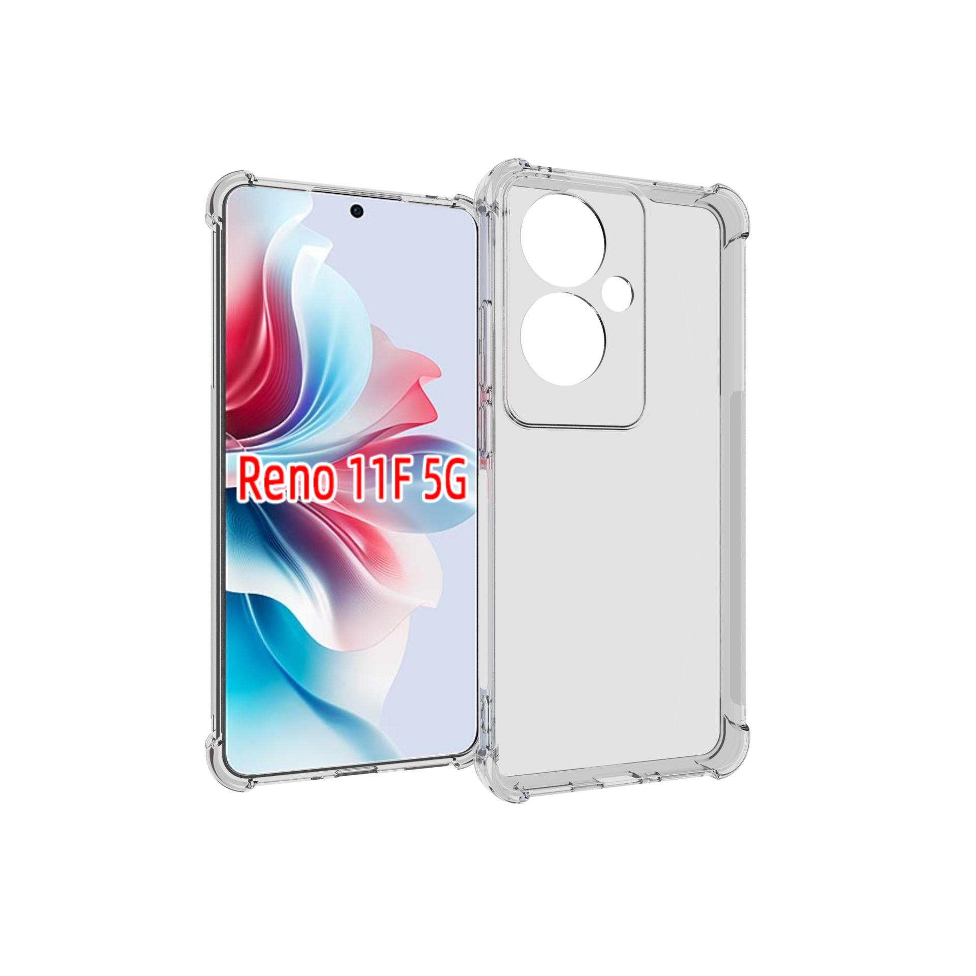 เคส OPPO Reno11 F 5G แบบ TPU ใสเสริมขอบและมุมกันกระแทก