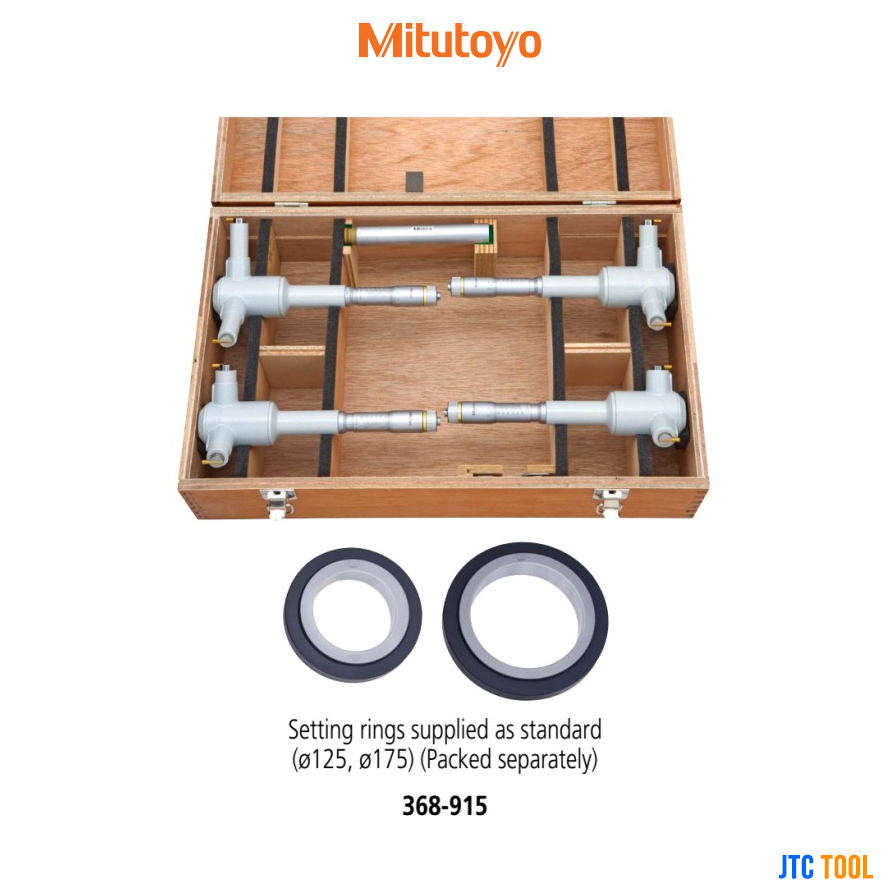 ชุดโฮลเทส - Holtest set Size 100-200mm No.368-915 [Brand: Mitutoyo]
