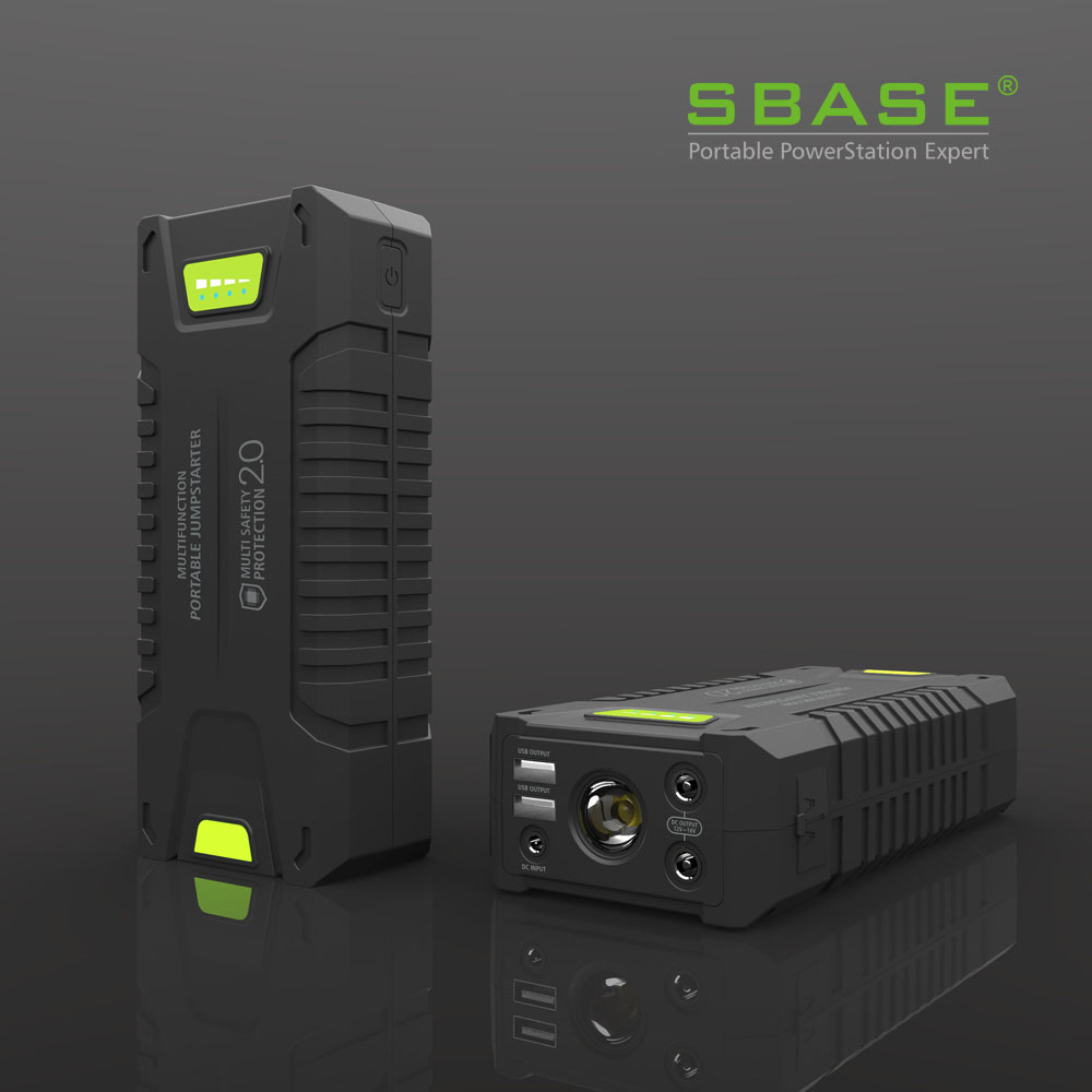 ที่ชาร์จแบตเตอรี่รถยนต์ฉุกเฉินขนาดใหญ่พิเศษ Jump starter คุณภาพสูง S-Base T242 / จั๊มสตาร์ท