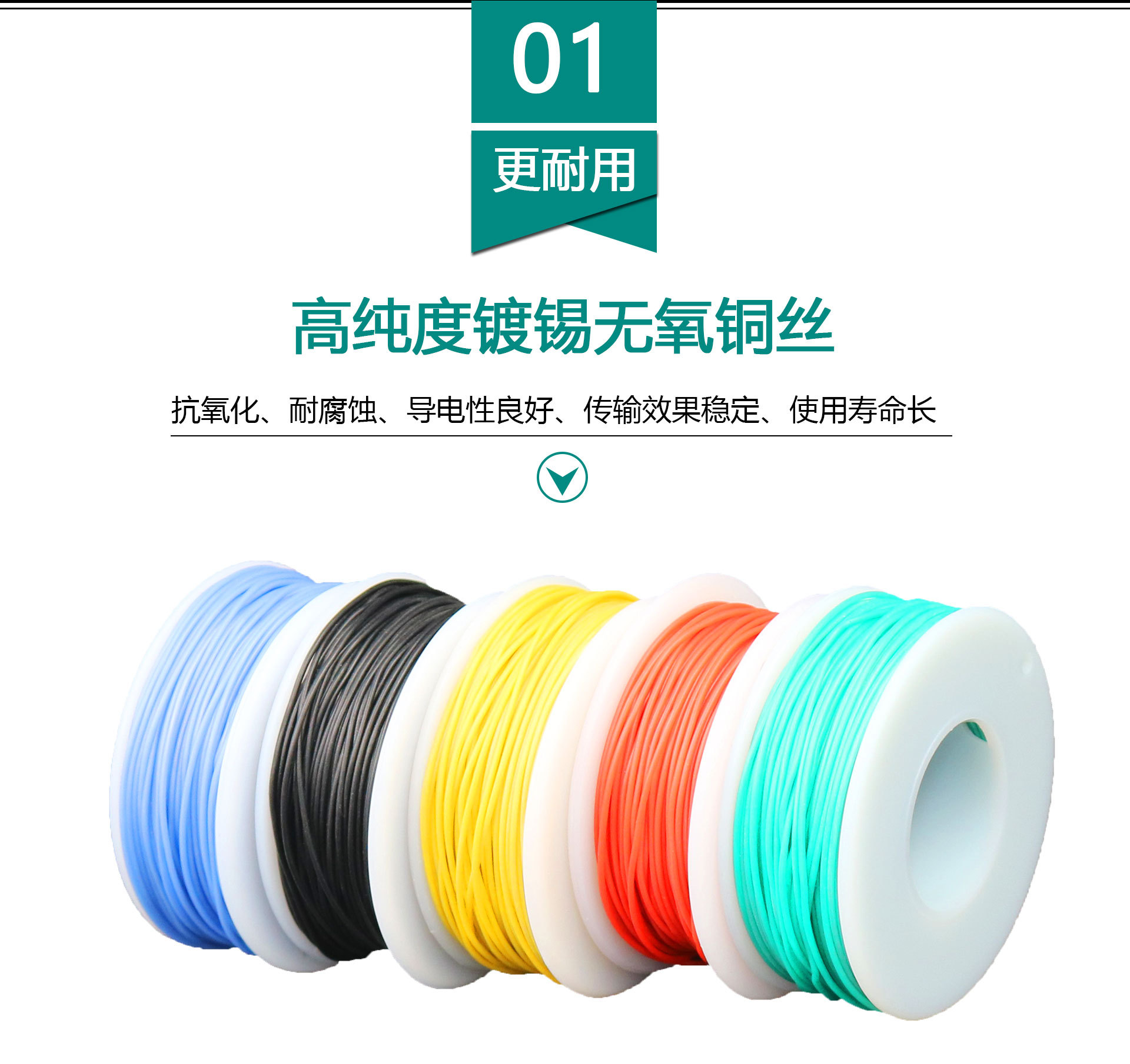 UL1007 Silicone Wire 20AWG สายไฟซิลิโคน สายไฟอ่อน ชุด 5 สี