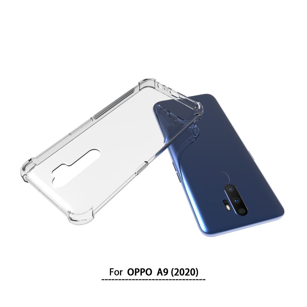 เคส OPPO A9 2020 แบบ TPU ใสเสริมขอบและมุมกันกระแทก