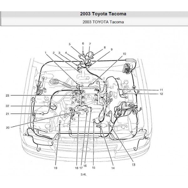 CD คู่มือซ่อม และ WIRING DIAGRAM TOYOTA TACOMA เครื่องยนต์ 2RZ-FE, 3RZ-FE, 5VZ-FE