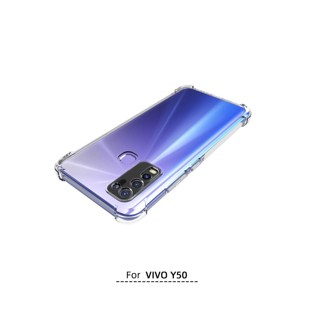 เคส Vivo Y50 ใสเสริมขอบและมุมกันกระแทก