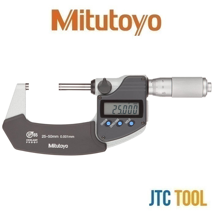 ดิจิตอลไมโครมิเตอร์ (เฉพาะรุ่นไม่สามารถส่งข้อมูลเข้า PC) - Coolant Proof Micrometers with Ratchet Thimble (Without SPC Output) [Series 293] [Brand: Mitutoyo]