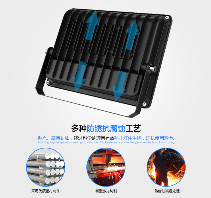 โคมไฟสนาม รุ่นใหม่ แสงสีขาว หลอด COB ขนาด 50 Watt 220 VoltAC