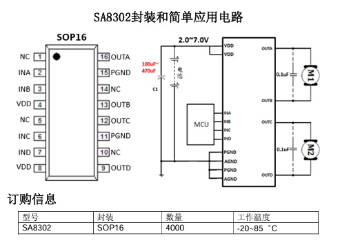 SA8302 SOP-16 1.5A7V