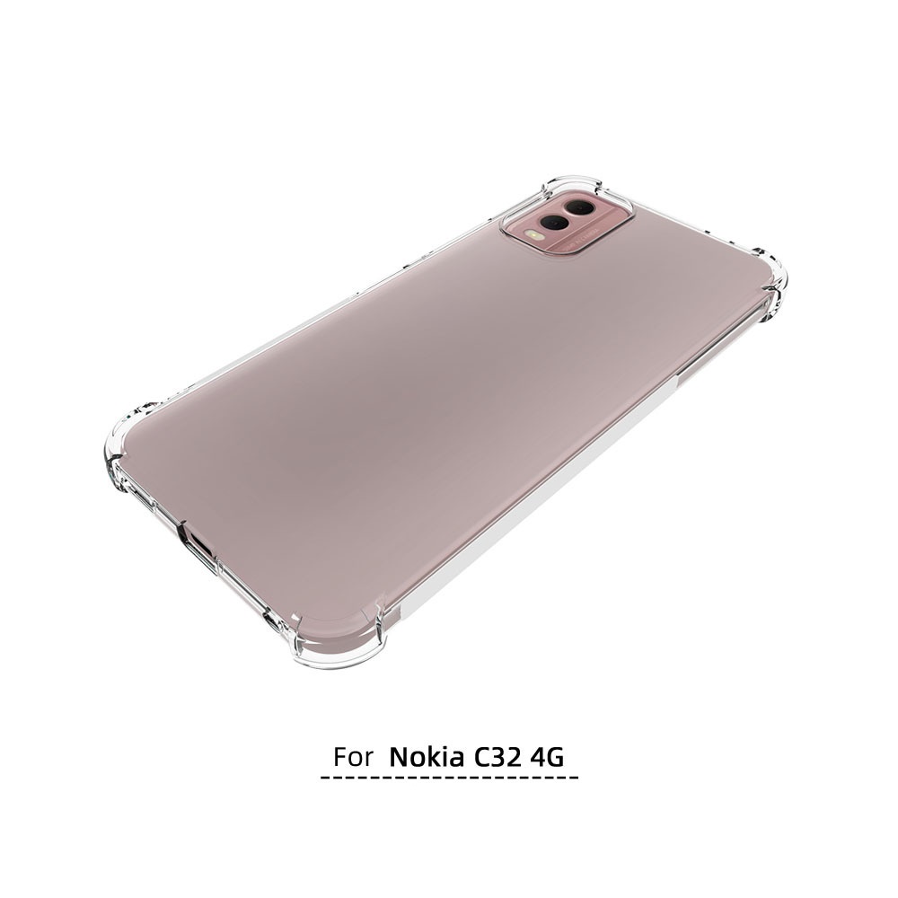 เคส Nokia C32 แบบ TPU ใสเสริมขอบและมุมกันกระแทก