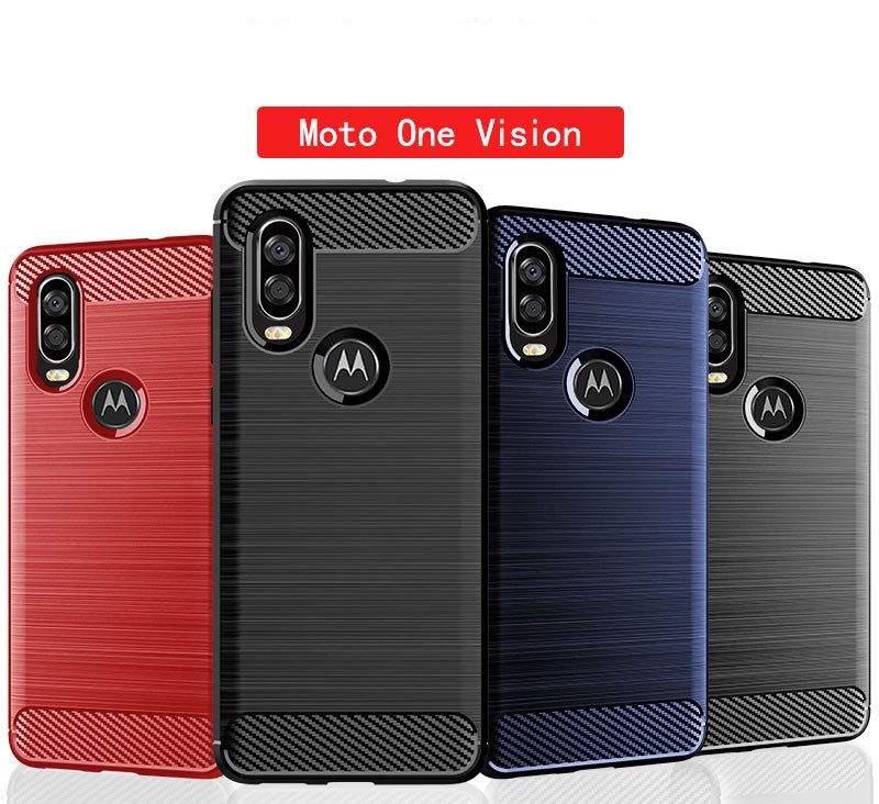เคส Motorola One Vision ผลิตจาก TPU กันกระแทกได้ (VICKIE)