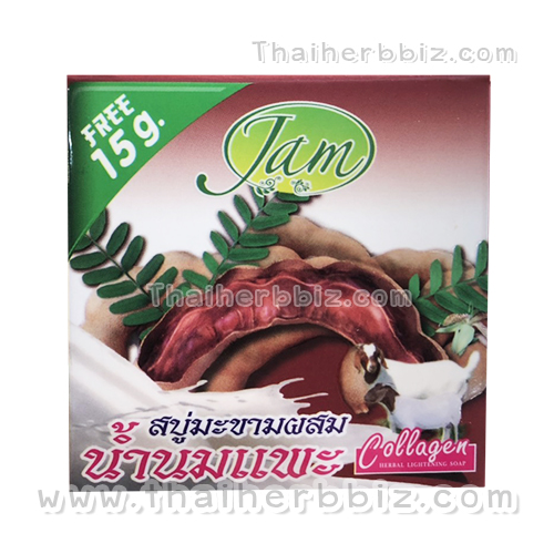 สบู่มะขามผสมน้ำนมแพะแจม Jam