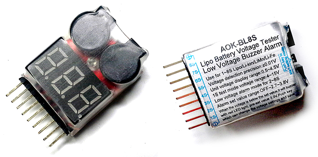 Battery Voltage Tester 1S-8S อุปกรณ์วัดแบตแยกเซลส์ แจ้งเตือนแบตอ่อน