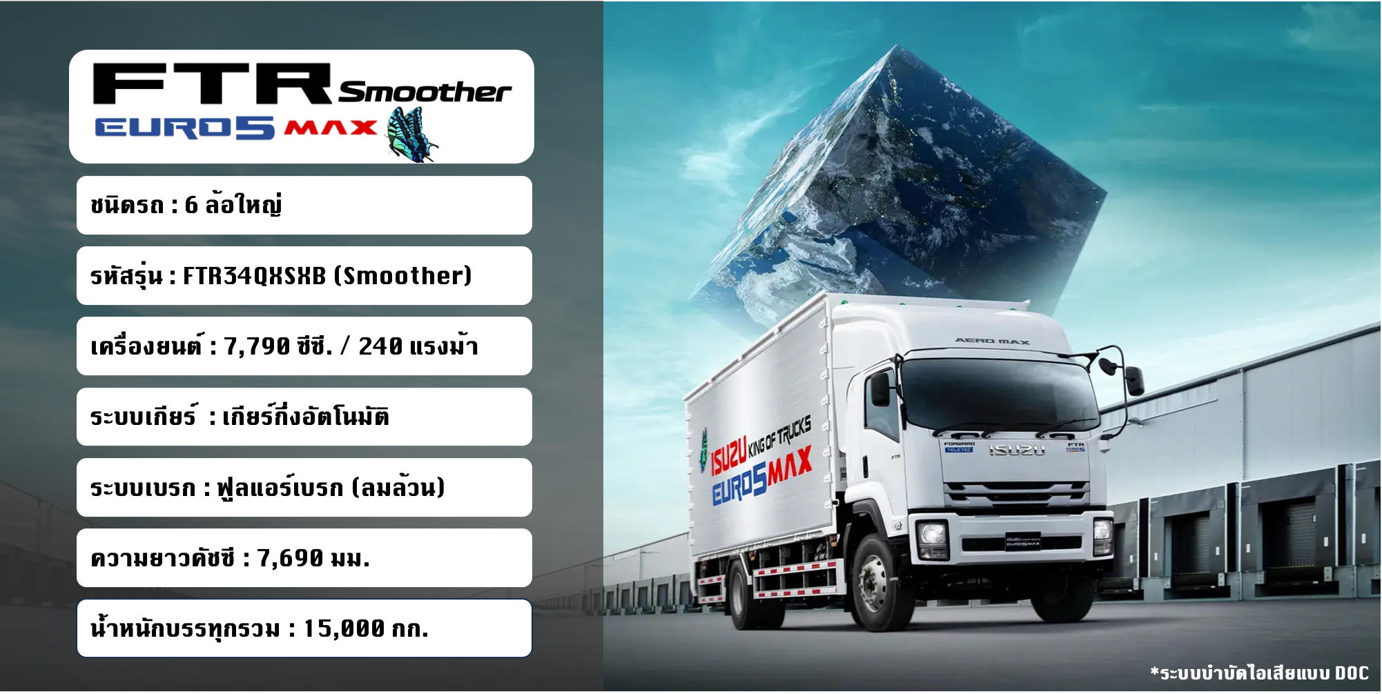 FTR34QXSXB EURO5 Max (คัชซียาว 7.6 เมตร) Smoother