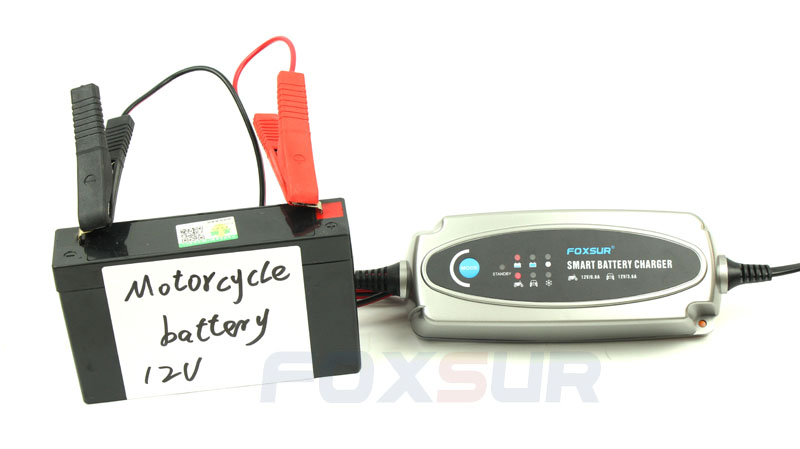 เครื่องชาร์จแบตเตอรี่รถยนต์ และรถจักรยานยนต์ ระบบอัตโนมัติคุณภาพสูง Foxsur