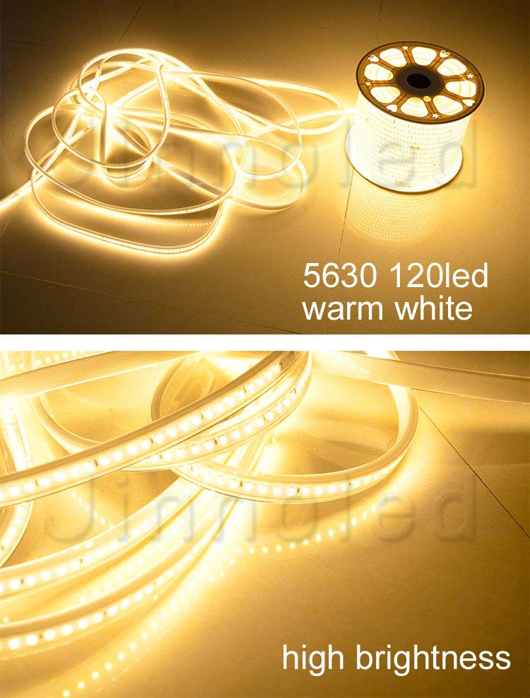 ไฟสายยาง 220v รุ่น 5630 120led รุ่น Milky wire