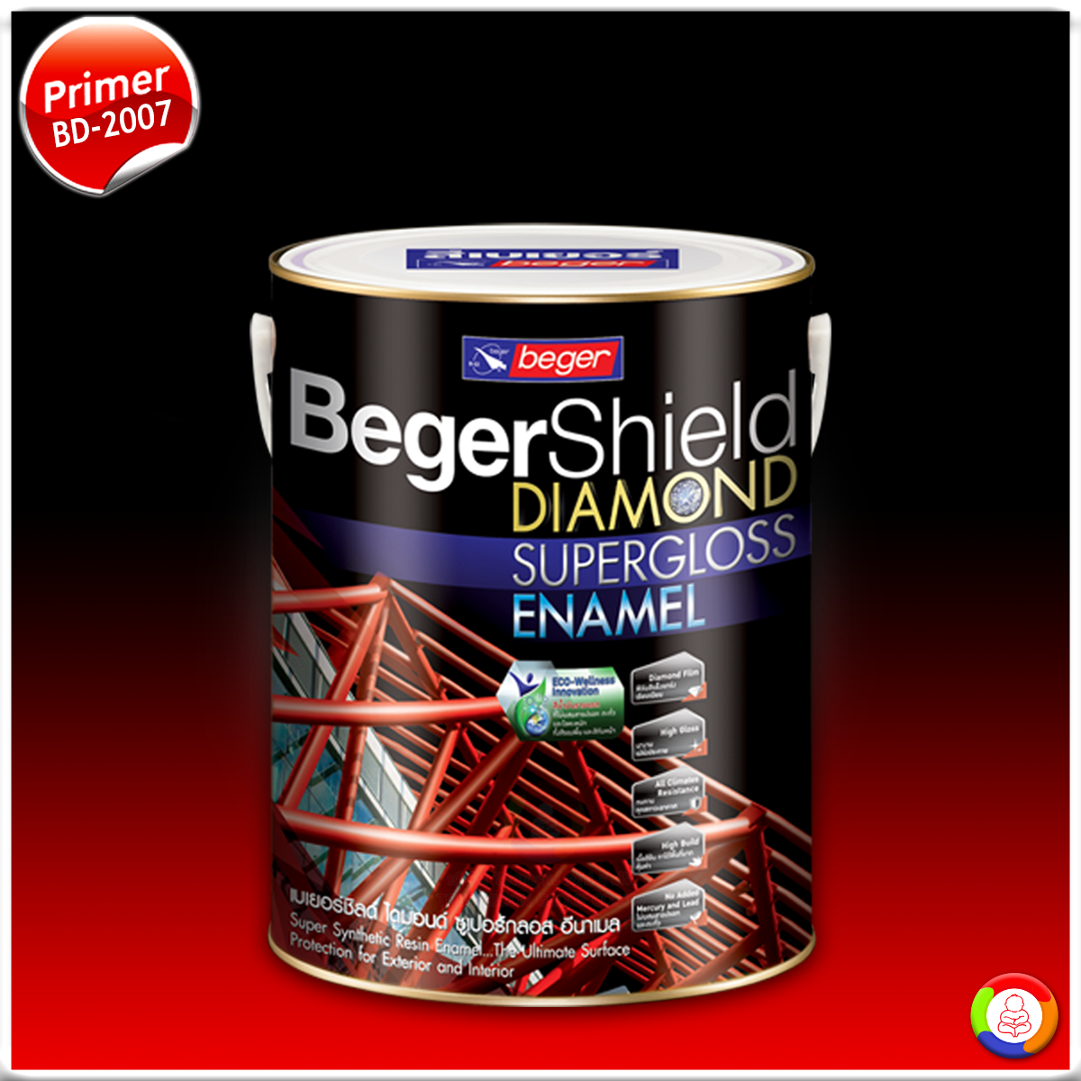 BegerShield Diamond Supergloss Enamel #BD-2007 เบเยอร์ชิลด์ ไดมอนด์ บีดี-2007
