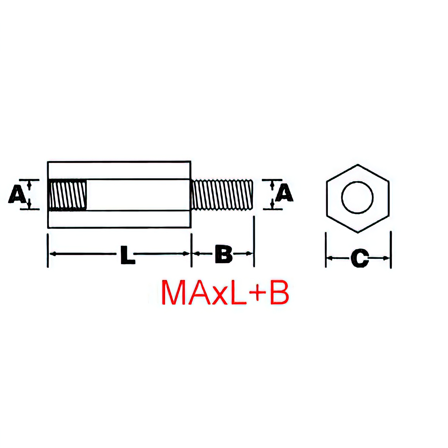 M3 M4 Brass PCB Spacer ผู้-เมีย เสารอง PCB ทองเหลือง 20 ตัว