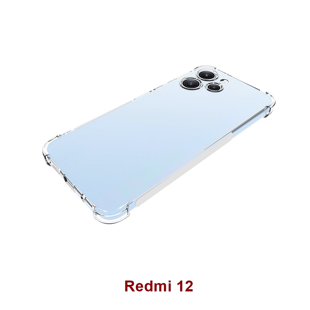 เคส Redmi 12 ใสอ่อน ผลิตจาก TPU หนา 1.5 มิลลิเมตร เสริมขอบและมุมกันกระแทก