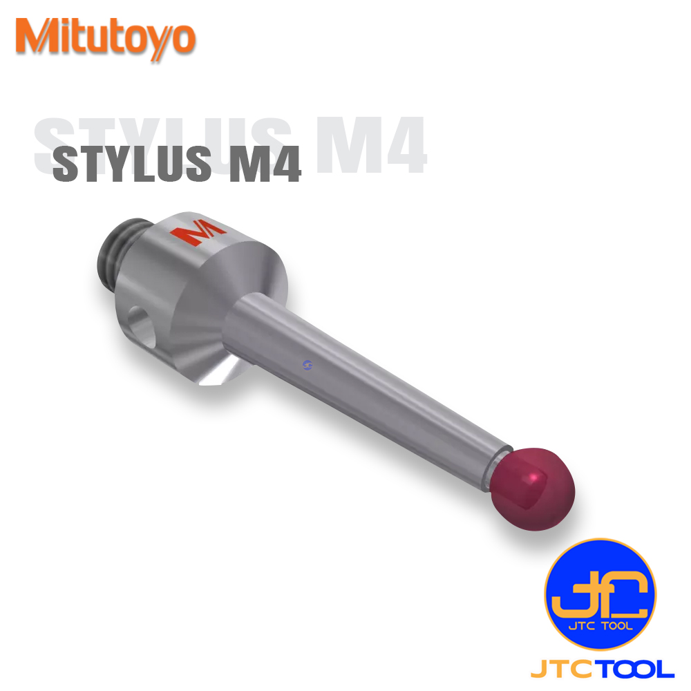 Mitutoyo ปลายสัมผัสแบบมีก้าน(Stylus) สำหรับเครื่องจักร CMM ขนาด M4 แบบเหล็ก - Stylus Steel M4