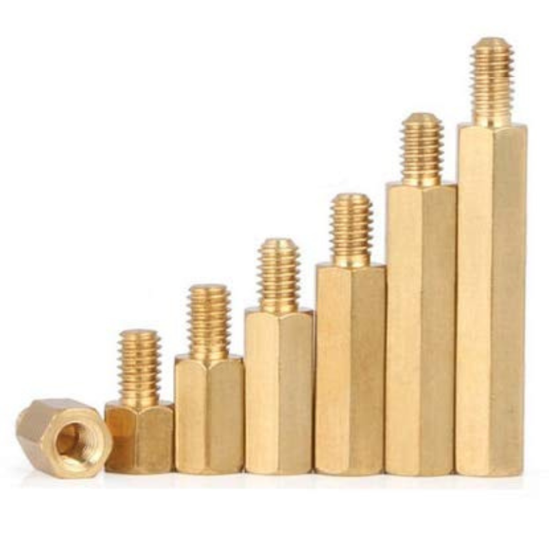 M3 M4 Brass PCB Spacer ผู้-เมีย เสารอง PCB ทองเหลือง 20 ตัว