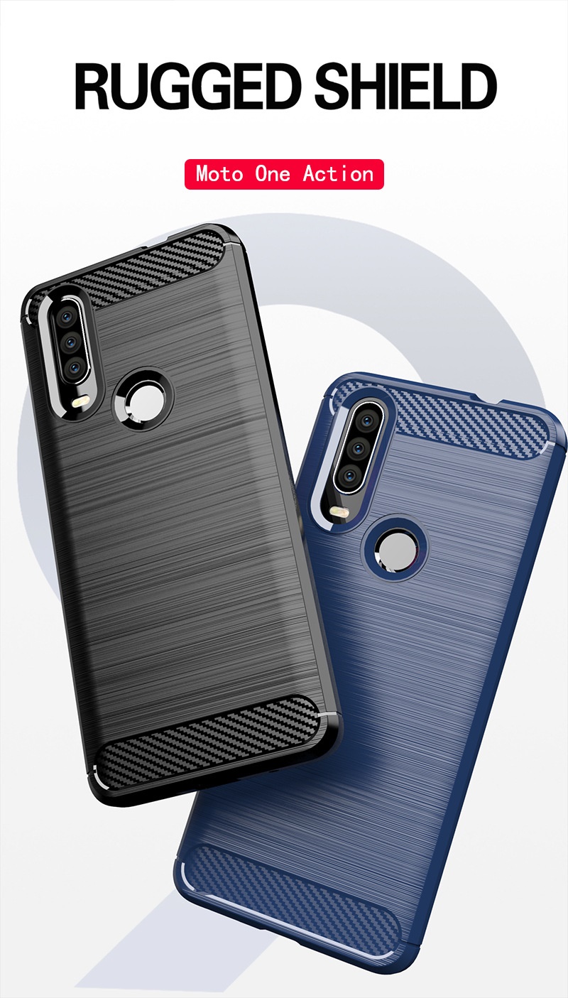 เคส Motorola One Action ผลิตจาก TPU กันกระแทกได้ (VICKIE)