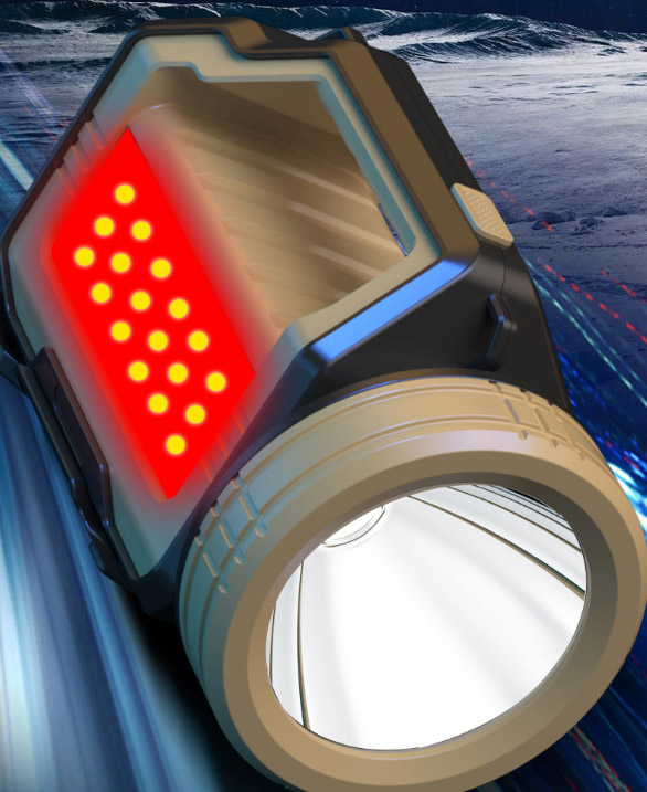 ไฟฉายสะพาย และจับถือ พร้อมขาตั้ง ขนาดใหญ่ Kinsach KS 1030 P50